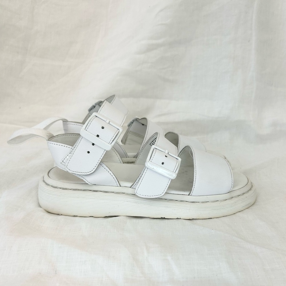 Dr. Martens Gryphon White Sandals